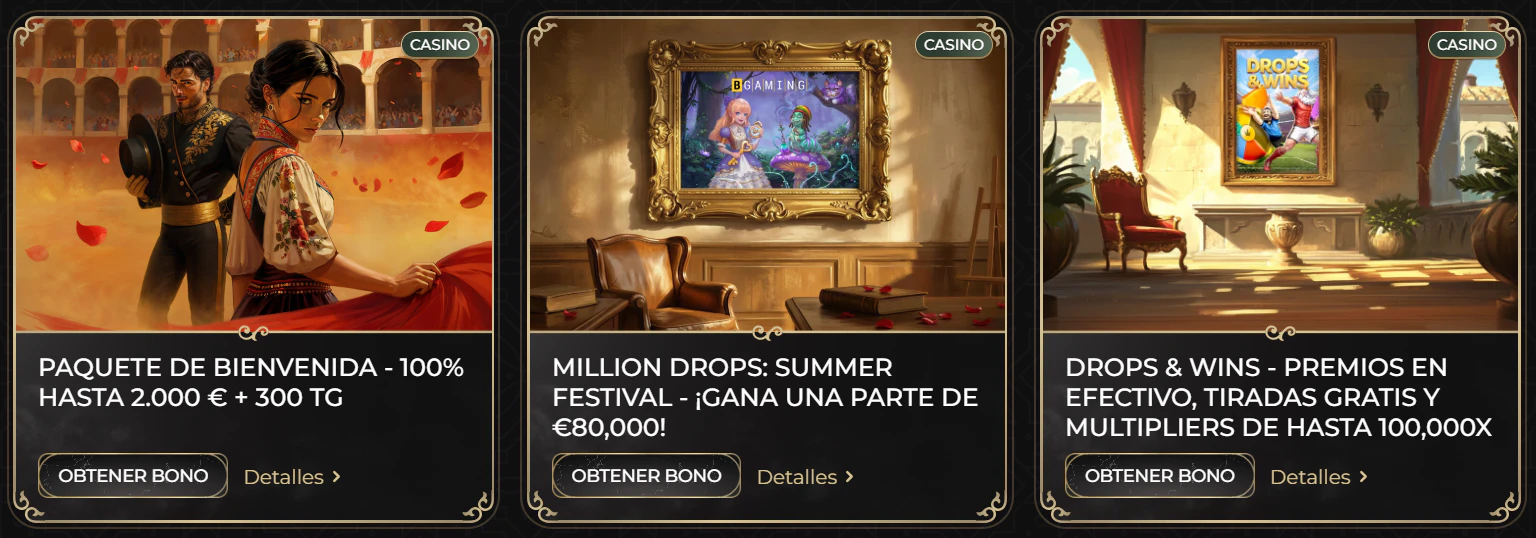 Bonificaciones de bienvenida de Casina Casino para casino y apuestas deportivas