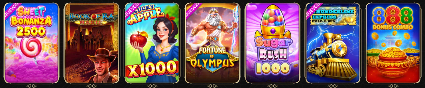 Colección de slots online y máquinas tragamonedas de Casina Casino